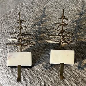 West Elm Gold and White Tree Wall Hooks